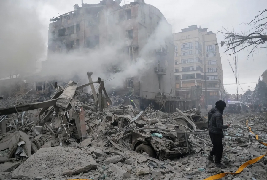 Ρωσικά πυραυλικά πλήγματα προκαλούν σοβαρές ζημιές στις ενεργειακές υποδομές του Χαρκόβου