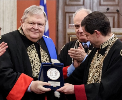 Επίτιμος διδάκτορας του ΕΚΠΑ αναγορεύθηκε ο Ευάγγ. Βενιζέλος παρουσία του Οικουμενικού Πατριάρχη
