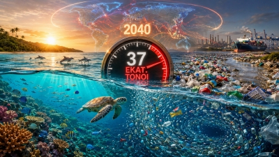 Περιβαλλοντική καταστροφή - σοκ: Ως το 2040, 37 εκατ. τόνοι πλαστικών θα καταλήγουν στους ωκεανούς