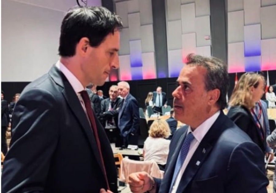 Σύνοδος ΟΗΕ: Συνάντηση Σταύρου Παπασταύρου με τον Επίτροπο Κλιματικής Δράσης της Ε.Ε.Wopke Hoekstra