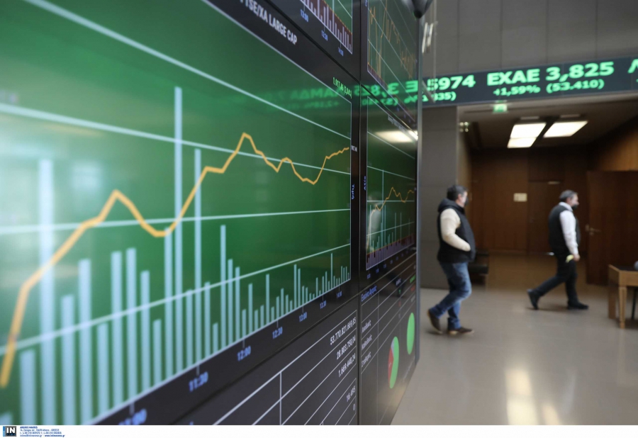 ΧΑ: Πτώση 0,55% στις 2.188 - Metlen 35e (+1,8%), MOH 38 (+3,83%), ΔΕΗ 18,01 (+0,28%), CENER 23,84 (+2,76%)