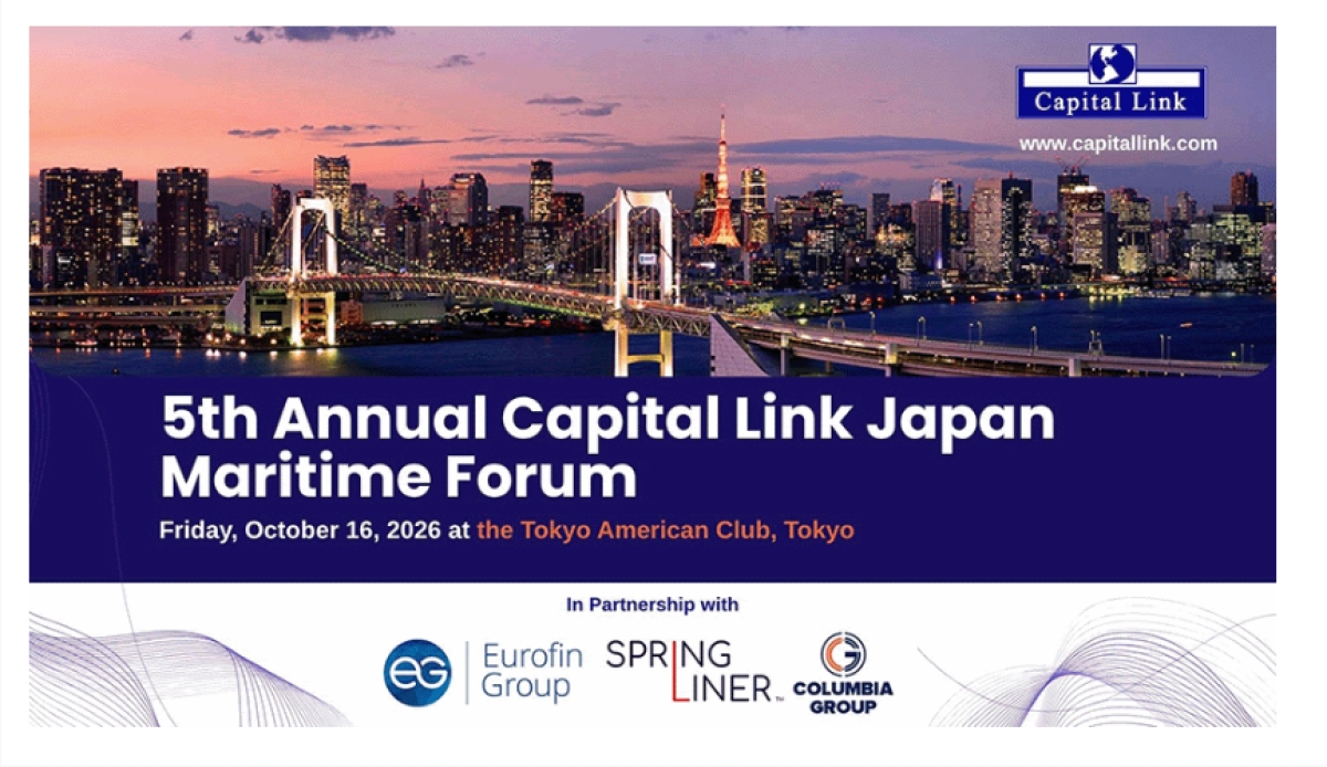 Capital Link : Στις 16  Οκτωβρίου το 5ο Annual Capital Link Japan Maritime Forum