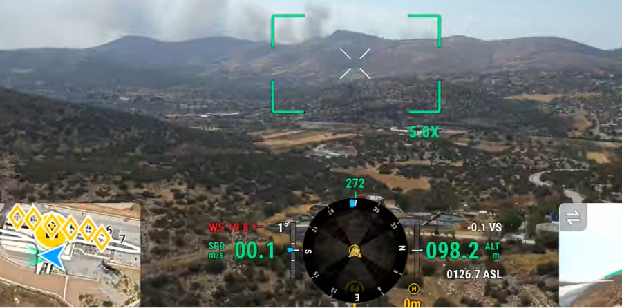 Συμβολή των drones του ΑΔΜΗΕ στην αντιμετώπιση των πυρκαγιών σε Αττική και Πρέβεζα