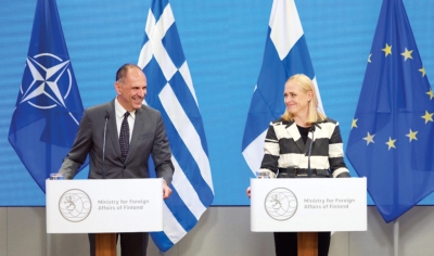 Γεραπετρίτης: Στηρίζει την ενταξιακή πολιτική της Φιλανδίας στην ΕΕ- Στο τραπέζι η ενίσχυση της άμυνας