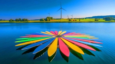 Ανεμογεννήτριες εκτός, νούφαρα μέσα - Η πολύχρωμη εφεύρεση της Φινλανδίας παράγει καθαρή ενέργεια (eldiario24.com)