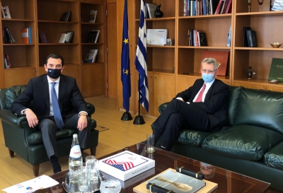 Ενίσχυση της συνεργασίας Ελλάδας και ΗΠΑ στην ενέργεια - Συνάντηση Κ. Σκρέκα με τον G. Pyatt