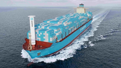 Συνεργασία της Anemoi Marine Technologies και της Maersk για την πρώτη εφαρμογή Rotor Sails σε πλοία μεταφοράς εμπορευματοκιβωτίων