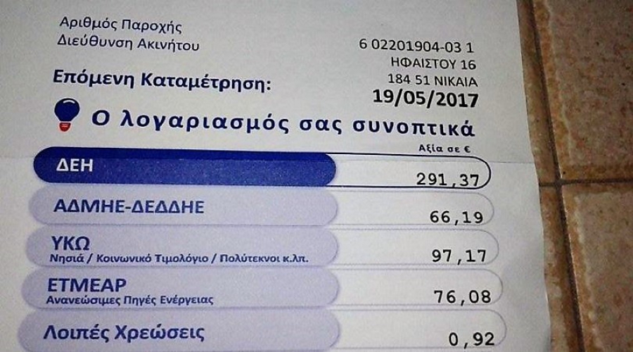 Δεν μειώνονται τα ΥΚΩ μετά την δημοσιοποίηση της ΡΑΕ για έλλειμμα 110 εκατ στον ΕΛΥΚΩ