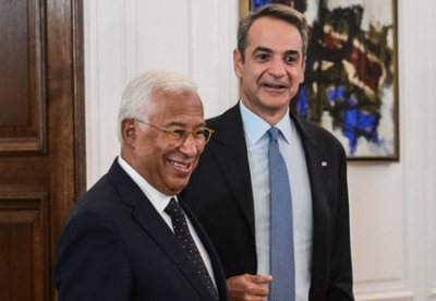 Τις προοπτικές ειρήνευσης στη Μέση Ανατολή συζήτησαν στο Μαξίμου  Κ. Μητσοτάκης και Αντ. Κόστα