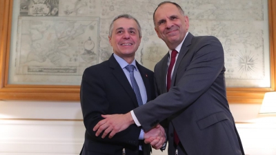 Γεραπετρίτης: Η Ελλάδα επενδύει στην συνεργασία με Ελβετία σε άμυνα, επενδύσεις και μετανάστευση