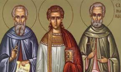 Τρίτη 15 Νοεμβρίου:   Άγιοι Γουρίας, Σαμωνάς και Άβιβος