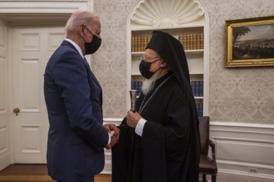 Στο Λευκό Οίκο ο Βαρθολομαίος – Συνάντηση με Biden, Blinken