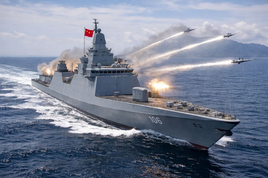 Κίνα: Αντιτορπιλικό βάρους 11.000 τόνων απομακρύνει ξένα αεροσκάφη κοντά στην Ταϊβάν (Interesting Engineering)