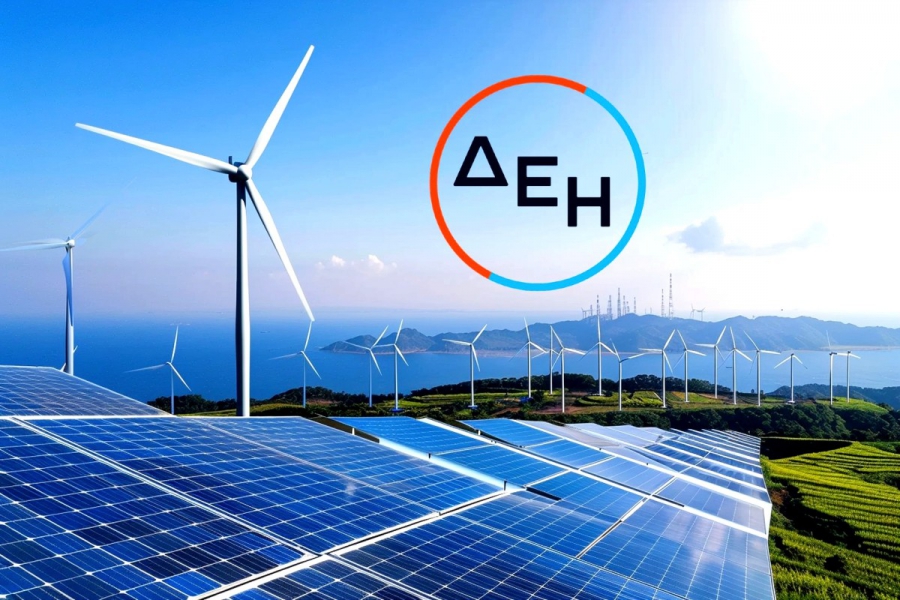 Στα 3,1 TWh έφθασε η παραγωγή της ΔΕΗ από ΑΠΕ - Άνοδος 18% και από φυσικό αέριο