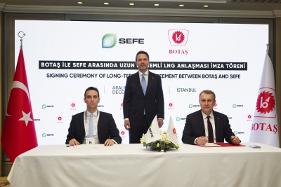 Η Τουρκία υπογράφει δεκαετείς συμφωνίες για προμήθεια LNG με Eni και SEFE