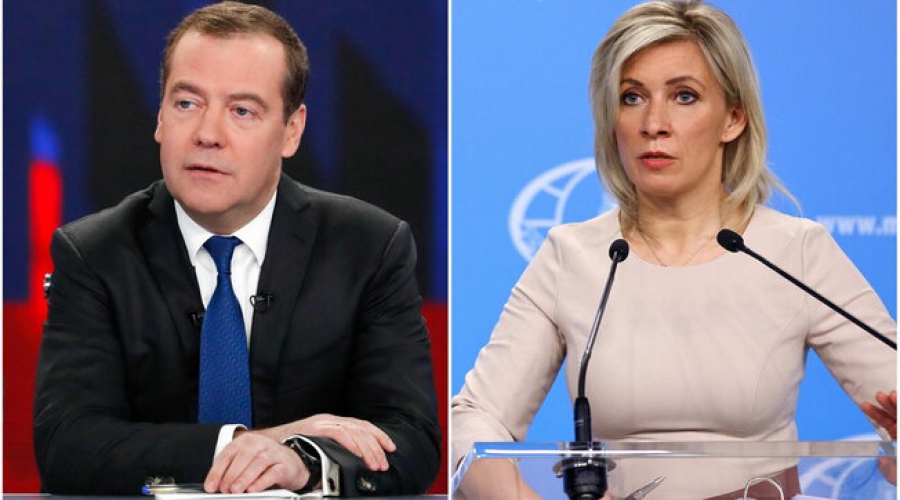 Zakharova και Medvedev κατά Δύσης - Η «τρελή» Ευρώπη και ο «εχθρός» Trump