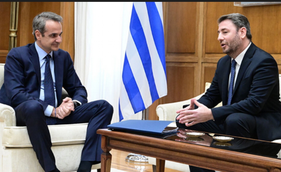 Ενημέρωση Ανδρουλάκη από τον πρωθυπουργό για την κρίση στη Μ. Ανατολή