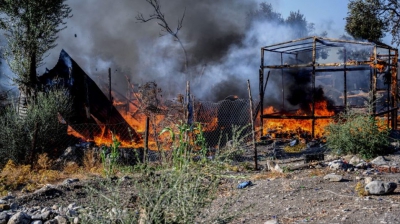 Χανιά: Mαίνεται μεγάλη φωτιά κοντά στον Ναύσταθμο της Σούδας