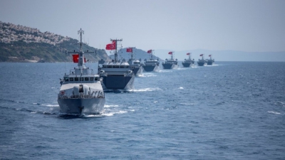 Προς Κάρπαθο πλέει το Oruc Reis, συνοδεία 14 τουρκικών πολεμικών πλοίων - Με νέα NAVTEΧ απάντησε η Τουρκία