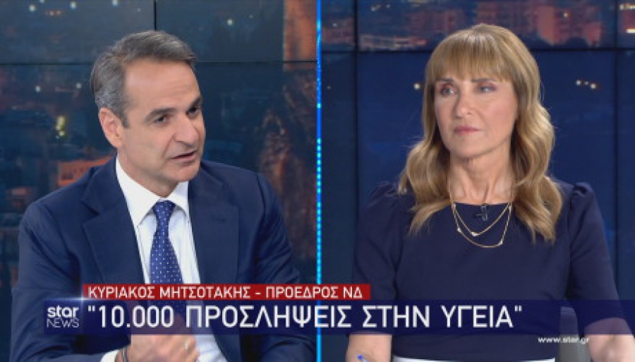 Μητσοτάκης: Αύξηση κατώτατου και μέσου μισθού σε 950 και 1500 ευρώ σε ορίζοντα τετραετίας – 10.000 προσλήψεις στο ΕΣΥ