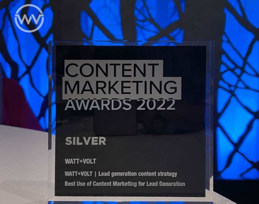 Σημαντική διάκριση για τη WATT+VOLT στα Content Marketing Awards