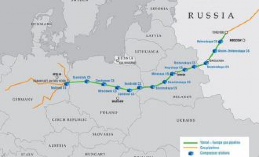 Φυσικό αέριο: Αντίστροφη ροή για τρίτη μέρα για τον Yamal - Ευρώπη