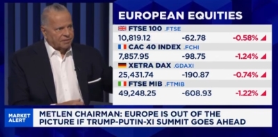 Μυτιληναίος στο CNBC: «Νέα Γιάλτα» χωρίς την Ευρώπη και το μεγάλο στοίχημα για βιομηχανία και ενέργεια