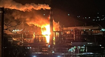 Πυρκαγιά σε ρωσικό δυιλυστήριο μετά απο πτώση ουκρανικού drone