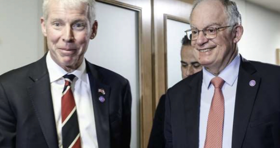 Συνάντηση Τασούλα - Wright: Η Ελλάδα εξελίσσεται σε σημαντικό ενεργειακό κόμβο