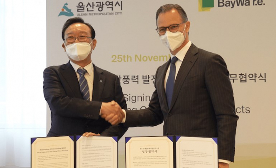 BayWa r.e και Νότια Κορέα ενώνουν τις δυνάμεις τους στα υπεράκτια αιολικά