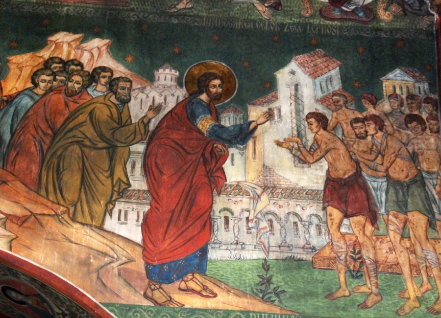 Κυριακή 19 Το Ευαγγελικό Ανάγνωσμα της Κυριακής ΙΒ´ Λουκά (Λουκ. ιζ´ 12-19) Δέκα λεπρών