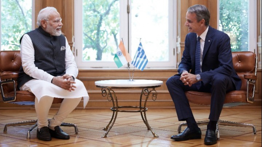 Μητσοτάκης: Στόχος να διπλασιάσουμε το διμερές εμπόριο με την Ινδία