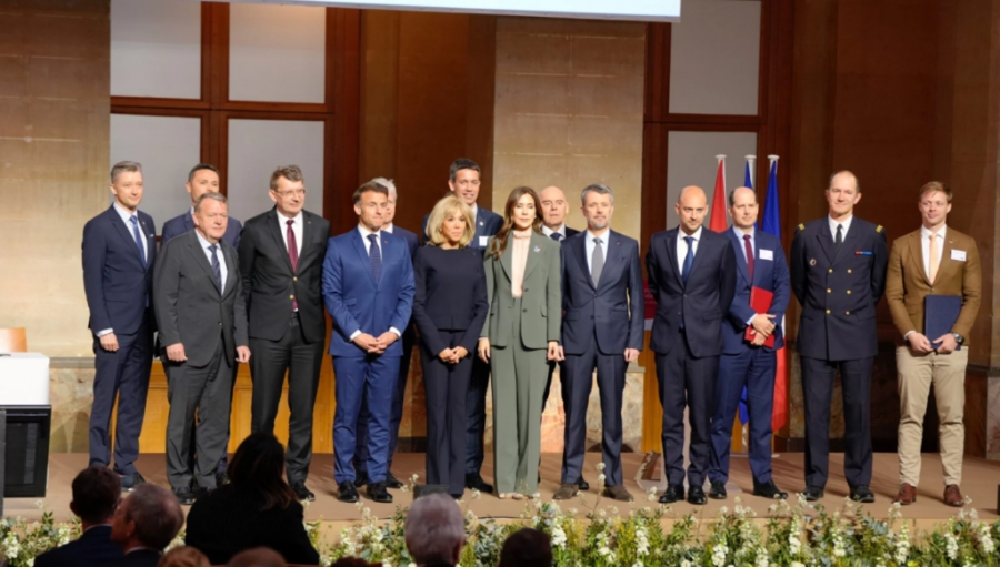 Υπογραφή συνεργασίας TotalEnergies - European Energy παρουσία Μακρόν