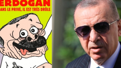 Επιδεινώνονται οι σχέσεις Γαλλίας και Τουρκίας - Το νέο σκίτσο του Charlie Hebdo που σατιρίζει τον Erdogan